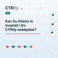 Kan Du Klistra In Innehåll I En CTRify-webbplats?