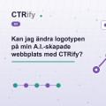 Kan jag ändra logotypen på min A.I.-skapade webbplats med CTRify?