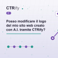 Posso modificare il logo del mio sito web creato con A.I. tramite CTRify?