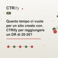 Quanto tempo ci vuole per un sito creato con CTRify per raggiungere un DR di 20-30?
