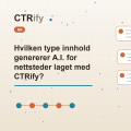 Hvilken type innhold genererer A.I. for nettsteder laget med CTRify?