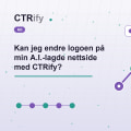 Kan jeg endre logoen på min A.I.-lagde nettside med CTRify?