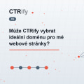Může CTRify vybrat ideální doménu pro mé webové stránky?