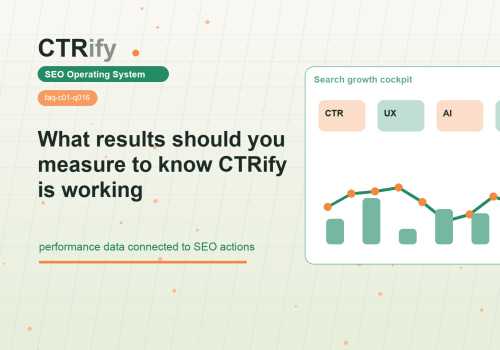 Quais resultados medir para saber se CTRify funciona