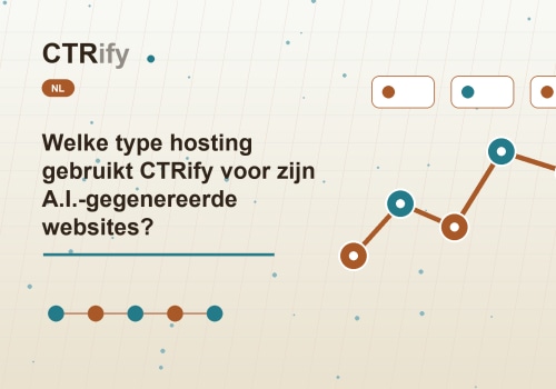 Welke type hosting gebruikt CTRify voor zijn A.I.-gegenereerde websites?