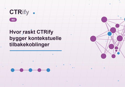 Hvor raskt CTRify bygger kontekstuelle tilbakekoblinger
