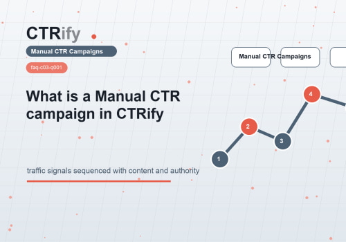 O que e uma campanha CTR manual no CTRify