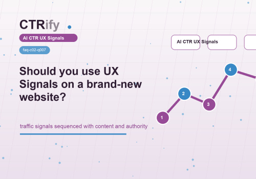 Usar UX Signals em um site recém-criado?