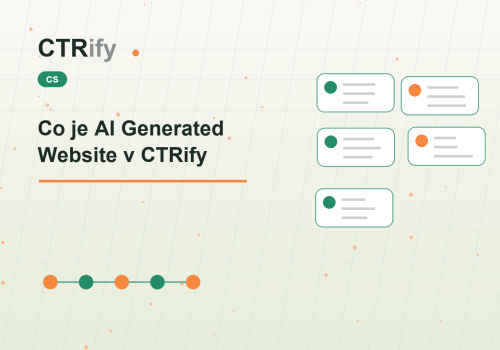 Co je AI Generated Website v CTRify