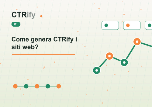 Come genera CTRify i siti web?