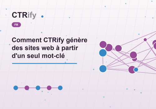 Comment CTRify génère des sites web à partir d'un seul mot-clé