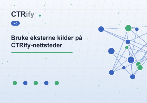 Bruke eksterne kilder på CTRify-nettsteder
