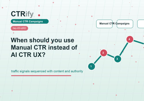 Manual CTR はいつ AI CTR UX の代わりに使うべきか
