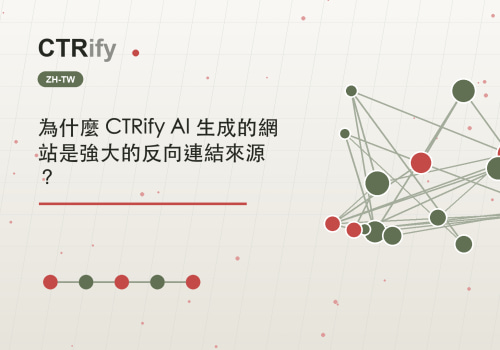 為什麼 CTRify AI 生成的網站是強大的反向連結來源?
