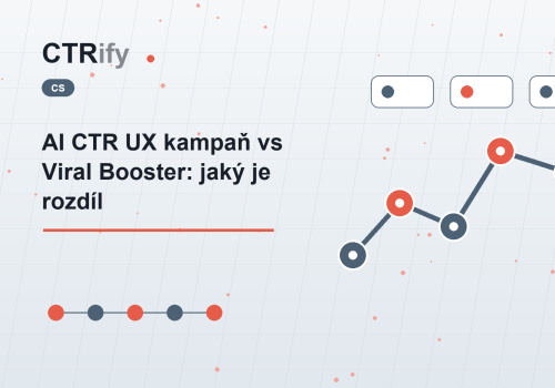 AI CTR UX kampaň vs Viral Booster: jaký je rozdíl