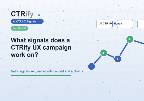Quali segnali lavora una campagna UX CTRify?
