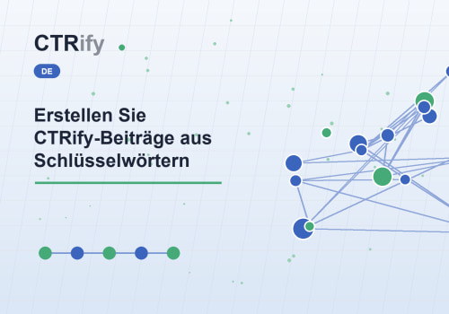 Erstellen Sie CTRify-Beiträge aus Schlüsselwörtern