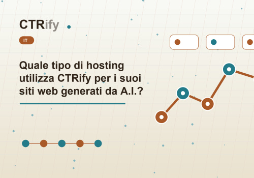 Quale tipo di hosting utilizza CTRify per i suoi siti web generati da A.I.?