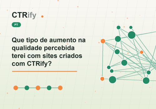Que tipo de aumento na qualidade percebida terei com sites criados com CTRify?