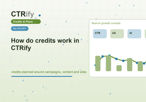 How do credits work in CTRify