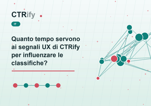 Quanto tempo servono ai segnali UX di CTRify per influenzare le classifiche?