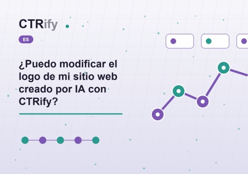 ¿Puedo modificar el logo de mi sitio web creado por IA con CTRify?