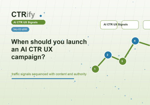 Wanneer start je een AI CTR UX campagne?