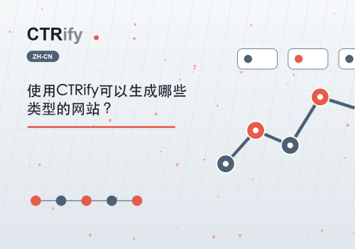使用CTRify可以生成哪些类型的网站？
