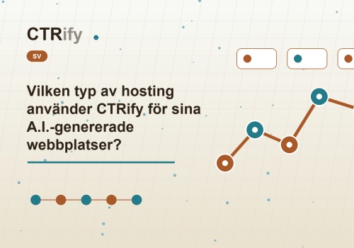 Vilken typ av hosting använder CTRify för sina A.I.-genererade webbplatser?