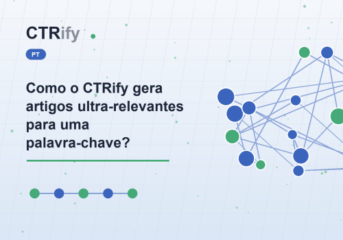 Como o CTRify gera artigos ultra-relevantes para uma palavra-chave?