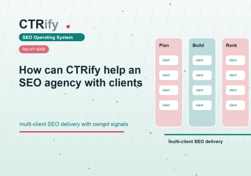 CTRify SEO ajanslarına müşteri çalışmalarında nasıl yardım eder