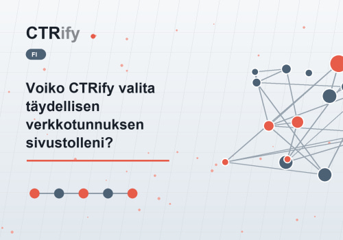 Voiko CTRify valita täydellisen verkkotunnuksen sivustolleni?
