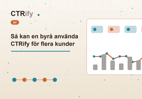 Så kan en byrå använda CTRify för flera kunder
