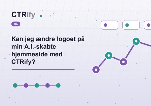 Kan jeg ændre logoet på min A.I.-skabte hjemmeside med CTRify?