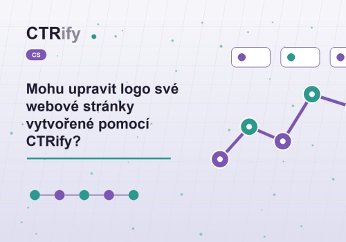 Mohu upravit logo své webové stránky vytvořené pomocí CTRify?