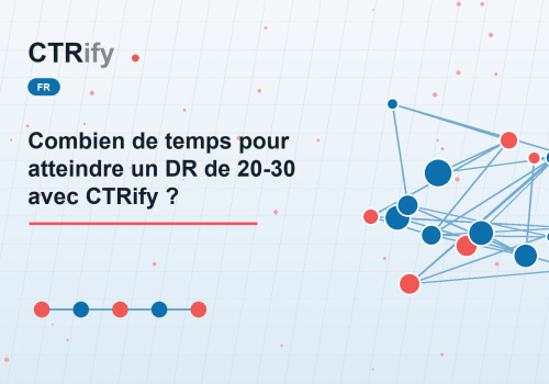 Combien de temps pour atteindre un DR de 20-30 avec CTRify ?