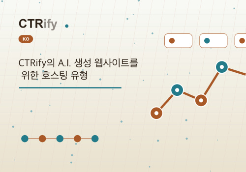 CTRify의 A.I. 생성 웹사이트를 위한 호스팅 유형