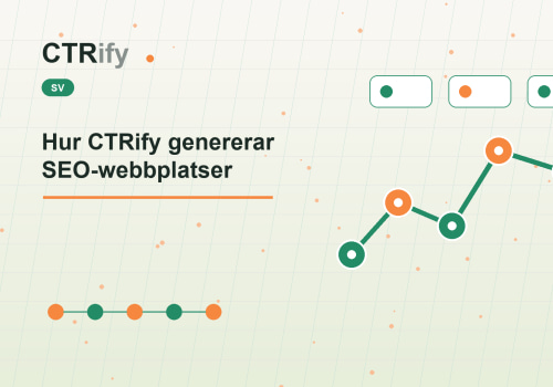 Hur CTRify genererar SEO-webbplatser