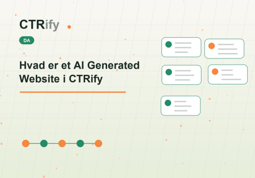 Hvad er et AI Generated Website i CTRify