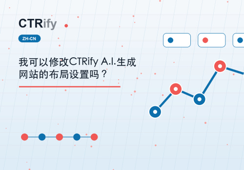 我可以修改CTRify A.I.生成网站的布局设置吗？