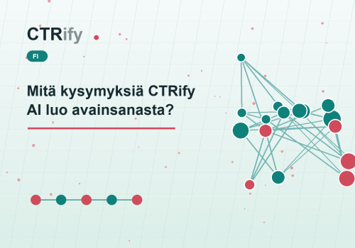Mitä kysymyksiä CTRify AI luo avainsanasta?