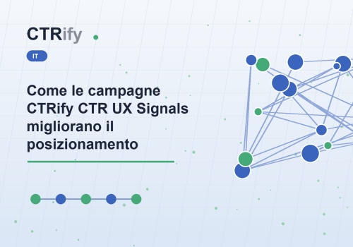 Come le campagne CTRify CTR UX Signals migliorano il posizionamento