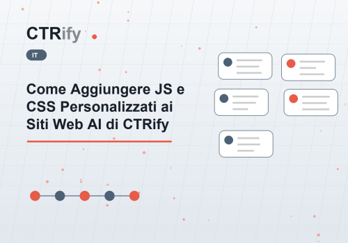 Come Aggiungere JS e CSS Personalizzati ai Siti Web AI di CTRify