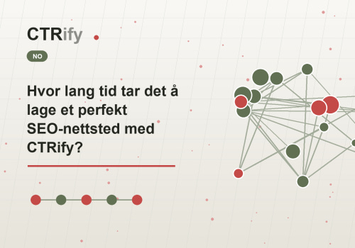 Hvor lang tid tar det å lage et perfekt SEO-nettsted med CTRify?