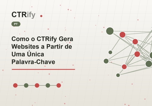 Como o CTRify Gera Websites a Partir de Uma Única Palavra-Chave