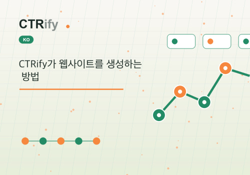 CTRify가 웹사이트를 생성하는 방법