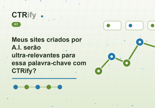 Meus sites criados por A.I. serão ultra-relevantes para essa palavra-chave com CTRify?