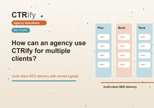 Agency 如何用 CTRify 管理多个客户？