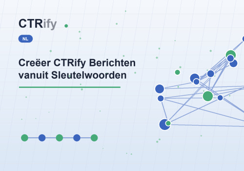 Creëer CTRify Berichten vanuit Sleutelwoorden