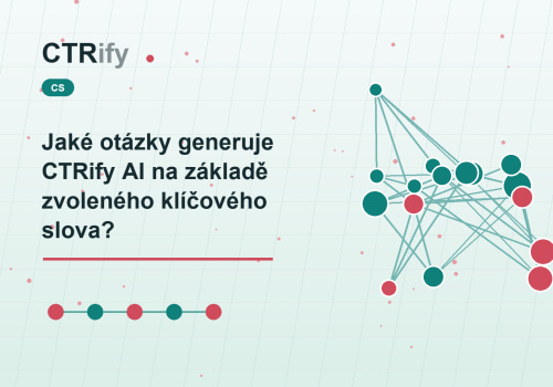 Jaké otázky generuje CTRify AI na základě zvoleného klíčového slova?